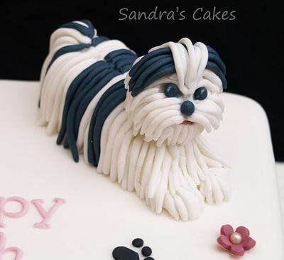 Shih Tzu - Cake by Sandra's cakes