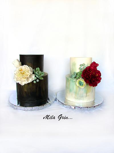wedding cake: bride and groom  - Cake by Mila