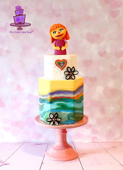 JULIA - Sugar Art for Autism (SugarArt4Autism) collaboration - Cake by Violet - The Violet Cake Shop™