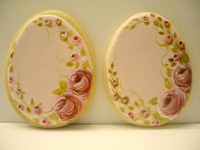 Vintage Floral Easter Eggs - Cake by artetdelicesbym