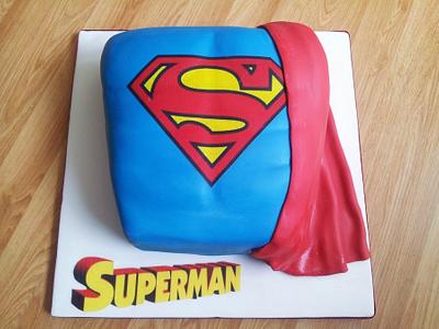 Superman Cake - Cake by Sarah Poole