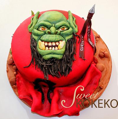 Orc Cake - Cake by SweetKOKEKO by Arantxa
