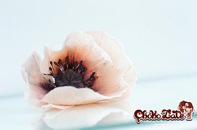 Chocolate Poppy / Coquelicot en chocolat - Cake by ChokoLate Designs