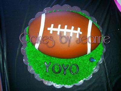 American Football cake - Cake by Jeanette Ortiz
