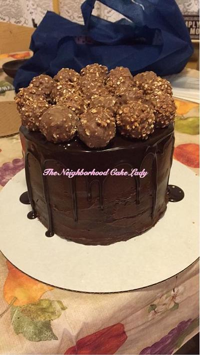 Ferrero Rocher Birthday Cake! - Cake by NeighborhoodCakeLady