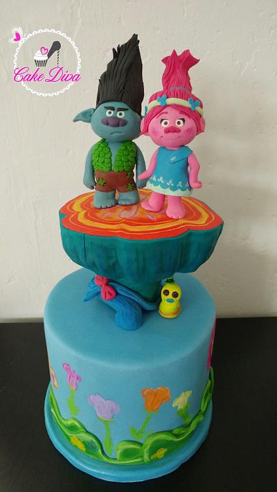 Trolls Cake  - Cake by Michelle Kupsa 