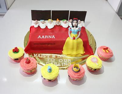Snow White and dwarfs cake - Cake by Sweet Mantra Homemade Customized Cakes Pune