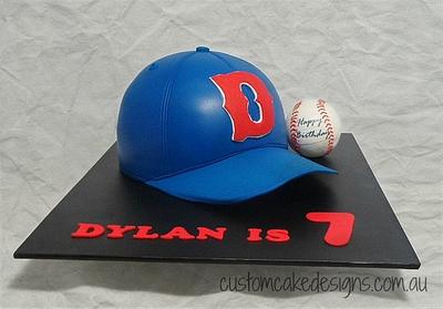 Baseball Cap Cake - Cake by Custom Cake Designs