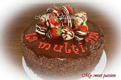 Chocolate & Strawberry cake - Cake by My_sweet_passion