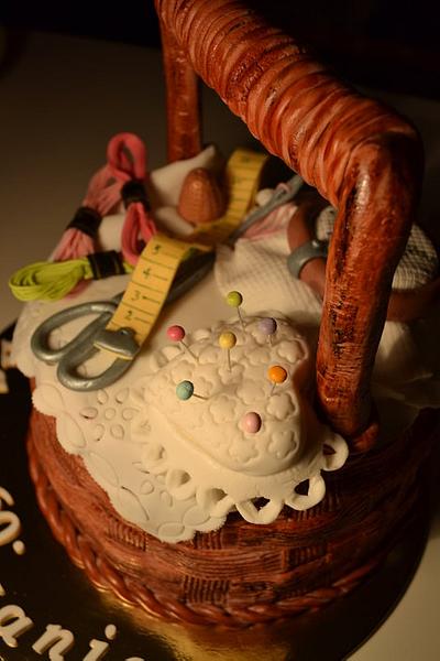 Embroidery basket - Cake by GrammyCake
