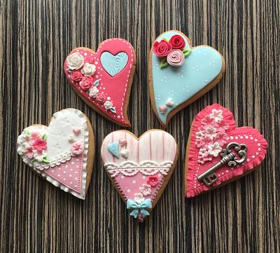Love hearts - Cake by sansil (Silviya Mihailova)