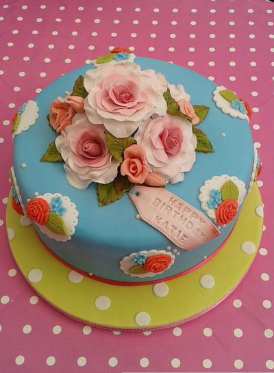 Cath Kidston inspired cake - Cake by Karen's Kakery