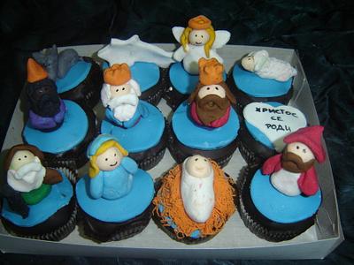 nativity cupcakes - Cake by Katarina