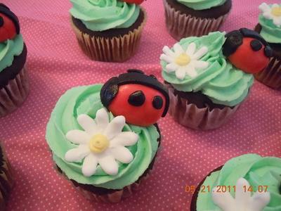 Ladybug Cupcakes! - Cake by sweetpeacakemom