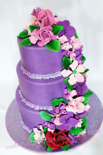Violet garden. - Cake by Dan