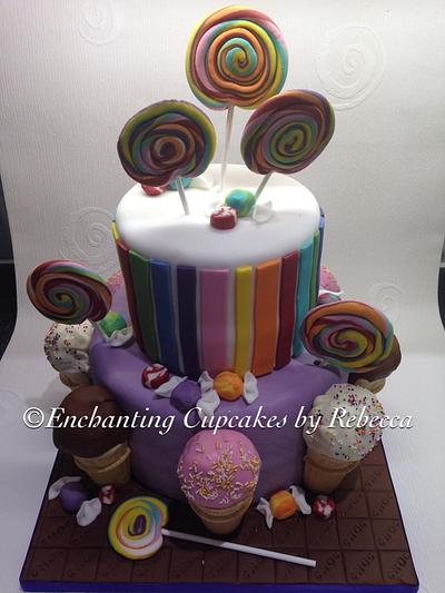 Candyland cake - Cake by Enchanting Cupcakes hobby cakes