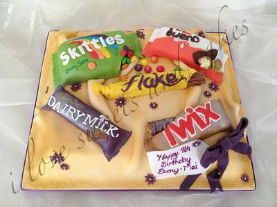 mmmm Chocolate bar cake  - Cake by Vicki Graham