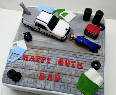 Mechanic Birthday Cake - Cake by Sarah Poole