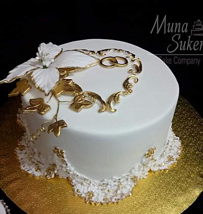 كعكة خطوبة - Cake by MunaSuker