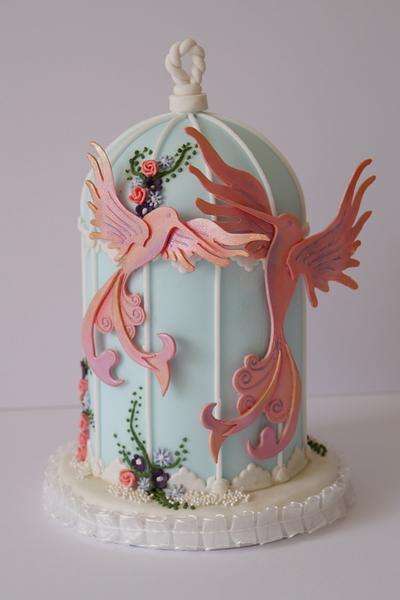 Humming Bird cake  - Cake by The Little Cake Atelier 