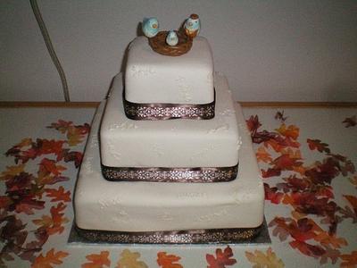 Simple wedding cake - Cake by Drewbie