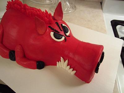 3d razorback woooooo pig soooie - Cake by Christie's Custom Creations(CCC)