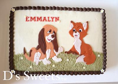 Fox and the Hound - Cake by Dawn