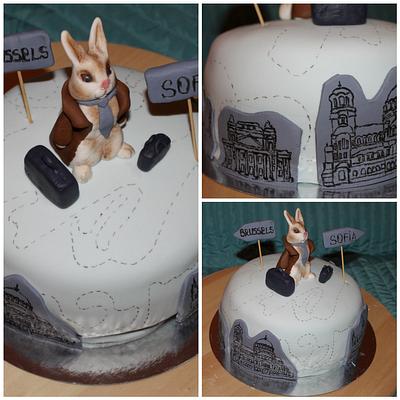 The travelling rabbit - Cake by The Curious Patissier