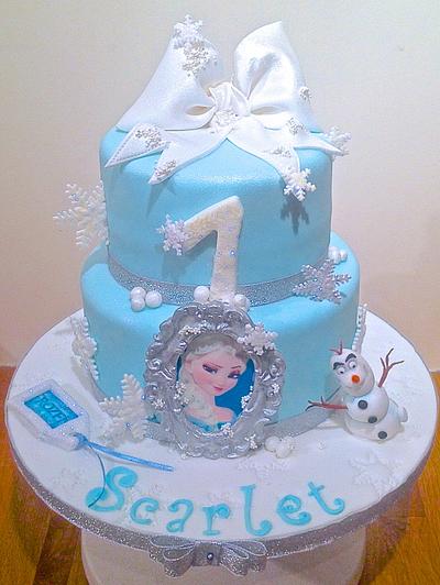 A little bit Frozen - Cake by Alison's Bespoke Cakes