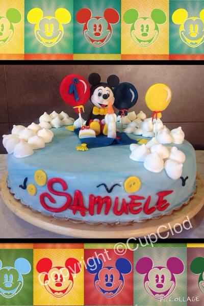 "flying carpet"Michey mouse cake  - Cake by CupClod Cake Design