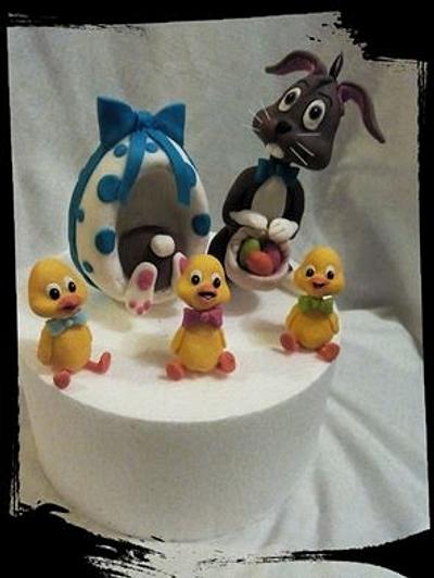 My figurines for my easter cake - Cake by Petra