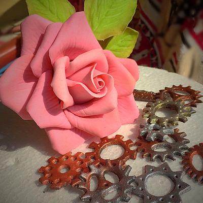 Steampunk rose  - Cake by Susanna Sequeira