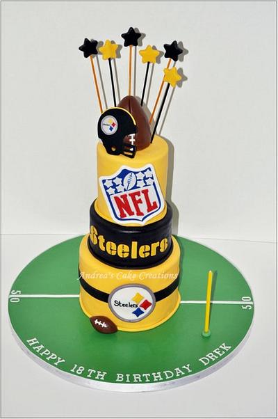 Steelers Cake - Cake by Andrea'sCakeCreations