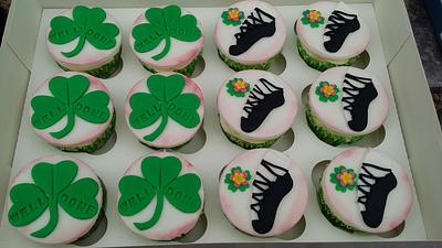 Irish dancing cupcake toppers - Cake by Karen's Kakery