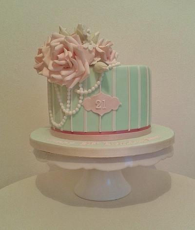 21st Birthday cake - Cake by THE BRIGHTON CAKE COMPANY
