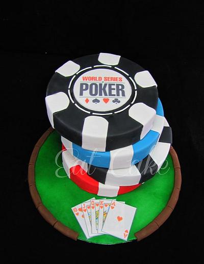 Poker Chips Cake - Cake by Eat Cake