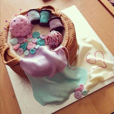 Sewing Basket Cake - Cake by Sarah Smith