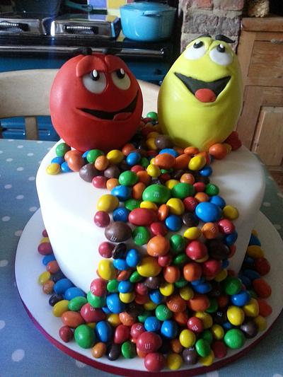 m&m cake - Cake by Shell at Spotty Cake Tin
