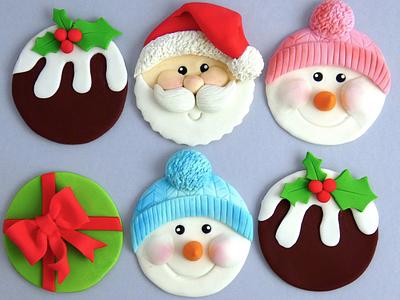 Christmas cupcake toppers - Cake by Alex