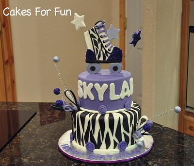 Roller Skating - Cake by Cakes For Fun
