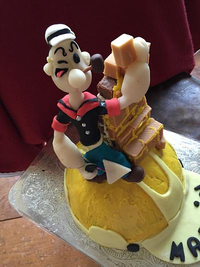 Popeye the construction man ;) - Cake by Kassie