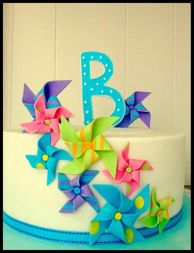Colourful Pinwheels - Cake by Nadia French