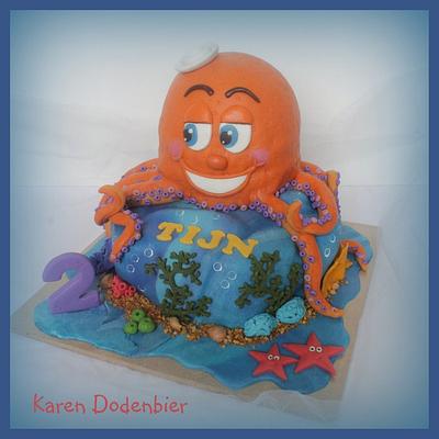 Octopus cake! - Cake by Karen Dodenbier