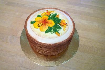 With a flower  - Cake by Janka