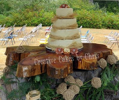 Rustic Wedding - Cake by Creative Cakes by Chris