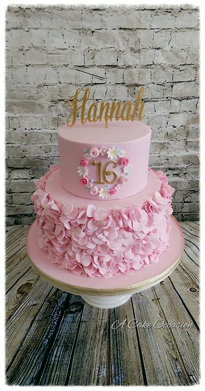 Pink ruffle cake  - Cake by A Cake Occasion 