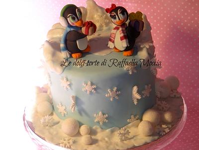 Penguins in love - Cake by raffaella moccia