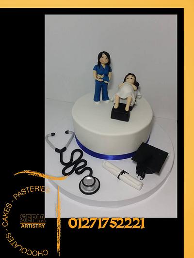 doctor cakes and pregnant  - Cake by sepia chocolate