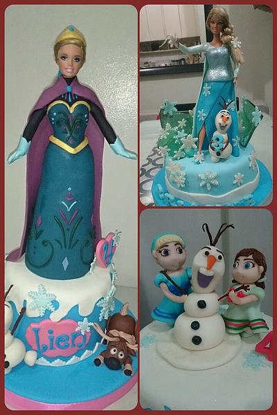 Frozen themed cakes - Cake by Francesca's Smiles