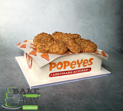 Popeyes (real finger lickin' good) - Cake by Bake My Day Acadiana